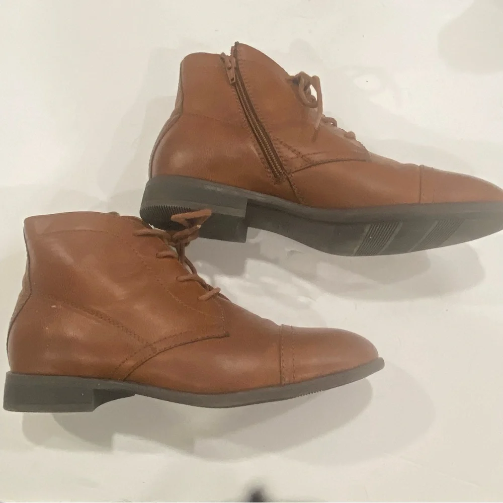 Frye And Co‎ Lace Up Boots Mullen Brush Brown Color Men Size 9.5